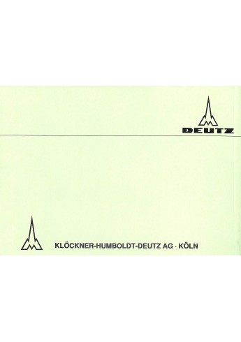 D51 - Ersatzteilliste Deutz-Dieselschlepper D5005