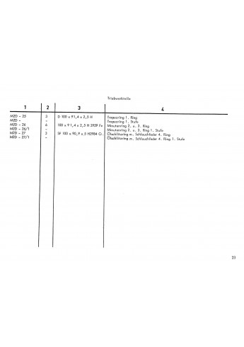 D65 - Ersatzteilliste Deutz D4006