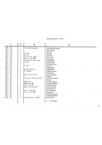 D65 - Ersatzteilliste Deutz D4006