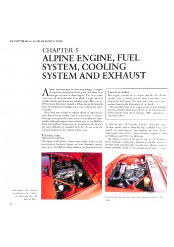 Factory-Original Sunbeam Alpine & Tiger Factory-Original Sunbeam Alpine & Tiger