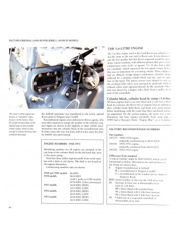 Factory-Original Land Rover Series 1, 80-inch models Factory-Original Land Rover Series 1, 80-inch models