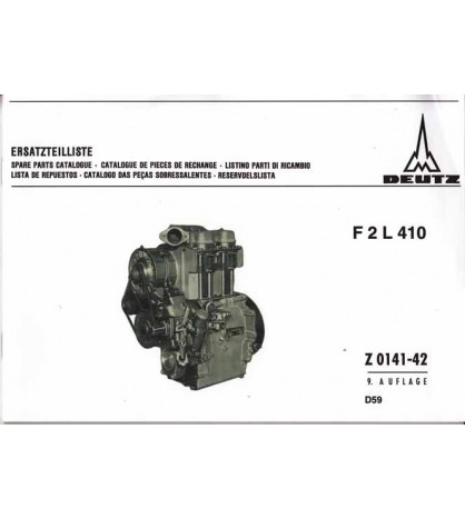 D59 - Ersatzteilliste Deutz F2L410 Z0141-42