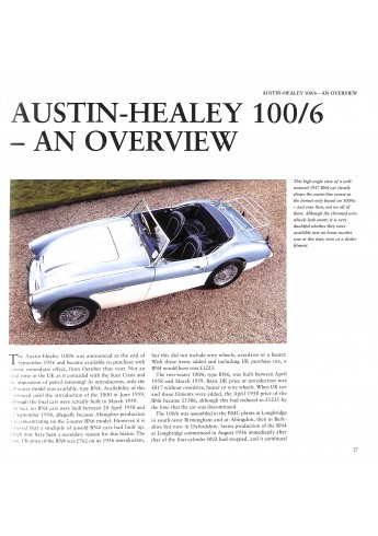 Factory-Original Austin-Healey 100/6 & 3000 Factory-Original Austin-Healey 100/6 & 3000