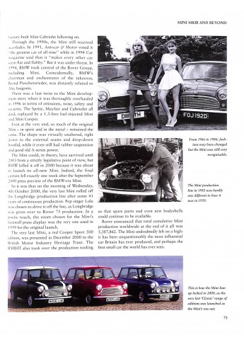 The Complete Catalogue of the Mini The Complete Catalogue of the Mini