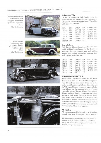 Rolls-Royce Twenty, 20/25, 25/30 & Wraith Rolls-Royce Twenty, 20/25, 25/30 & Wraith