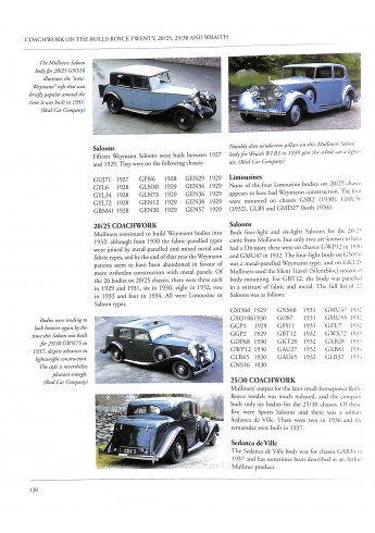 Rolls-Royce Twenty, 20/25, 25/30 & Wraith Rolls-Royce Twenty, 20/25, 25/30 & Wraith
