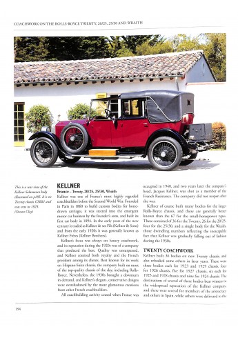 Rolls-Royce Twenty, 20/25, 25/30 & Wraith Rolls-Royce Twenty, 20/25, 25/30 & Wraith