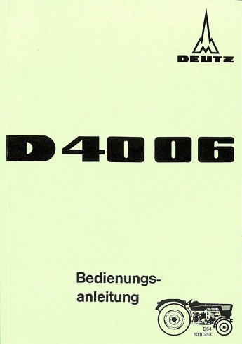 D64 - Bedienungsanleitung Deutz D4006