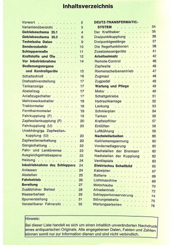 D64 - Bedienungsanleitung Deutz D4006