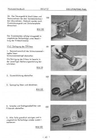 P40 - Werkstatthandbuch Porsche-Diesel, Deutz-Getriebe Typ T25, Regelhydraulik voor de Porsche Diesel 238-219-329-339