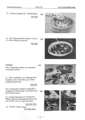 P40 - Werkstatthandbuch Porsche-Diesel, Deutz-Getriebe Typ T25, Regelhydraulik voor de Porsche Diesel 238-219-329-339