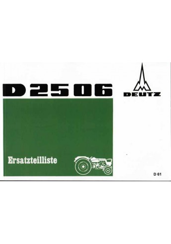 D61 - Ersatzteilliste Deutz D2506