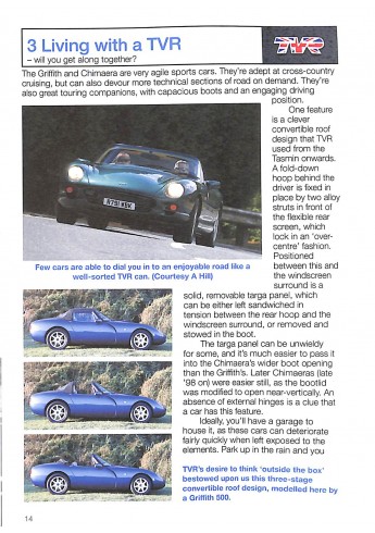 TVR Chimaera and Griffith