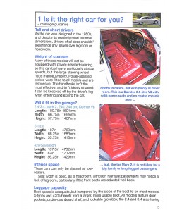 Jaguar Mark 1 & 2  Daimler 2,5-liter V8  1955 tot 1969