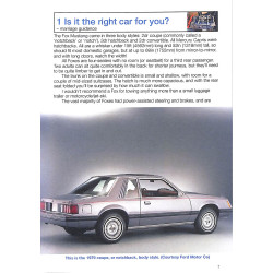Ford Mustang 3rd generation: 1979-1993 -  inc Mercury Capri: 1979-1986