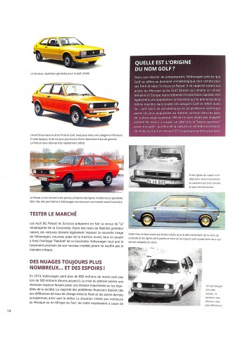VW Golf, série 1 et dérivés