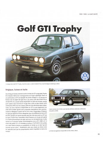 VW Golf, série 1 et dérivés
