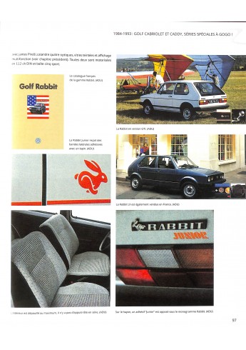 VW Golf, série 1 et dérivés