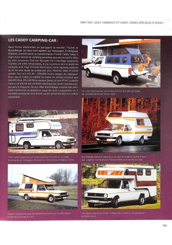 VW Golf, série 1 et dérivés