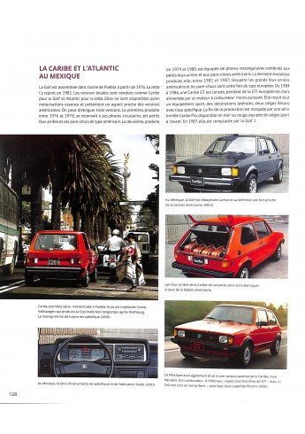 VW Golf, série 1 et dérivés