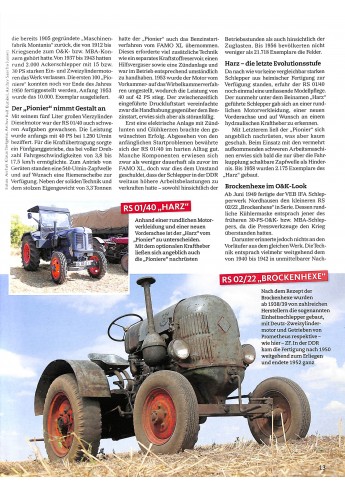 DDR-Schlepper Meilensteine