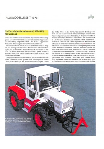 MB-TRAC Alle Modelle seit 1973