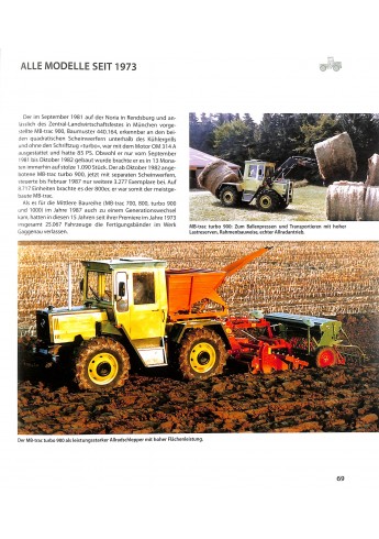 MB-TRAC Alle Modelle seit 1973