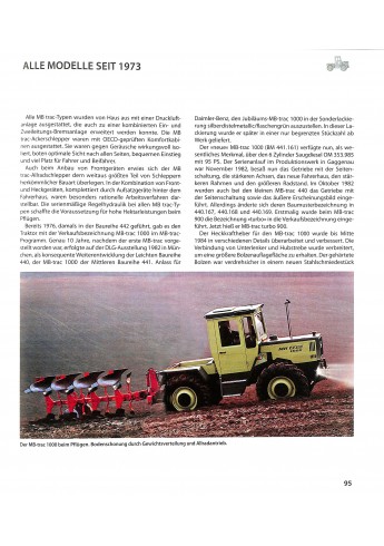 MB-TRAC Alle Modelle seit 1973
