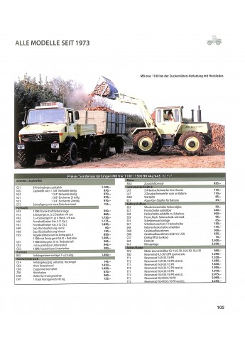 MB-TRAC Alle Modelle seit 1973
