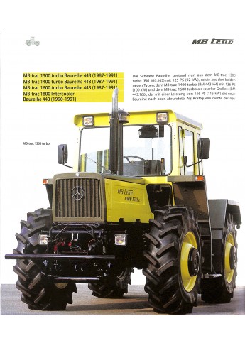 MB-TRAC Alle Modelle seit 1973