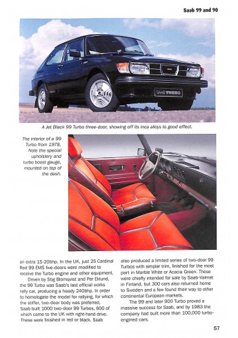 SAAB Cars 1949 to 2011