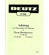 D14 - Anleitung zur Überprüfung und Reparatur der Deutz-Dieselmotoren