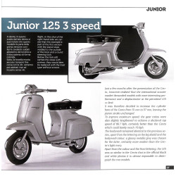 LAMBRETTA JUNIOR - 50, 100, 125. Storia Modelli e documenti/History, models and documents