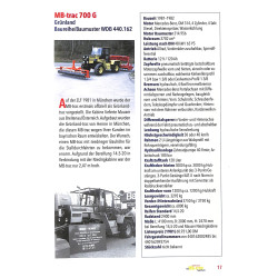 Das MB-trac Typenbuch