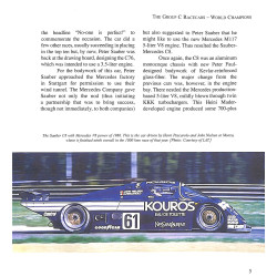 SAUBER-MERCEDES – The Group C Racecars 1985-1991