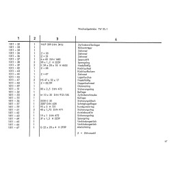 Ersatzteilliste Deutz D4006, onderdelenlijst
