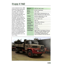 Krupp Typenkompass Lastwagen 1919-1968