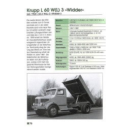 Krupp Typenkompass Lastwagen 1919-1968