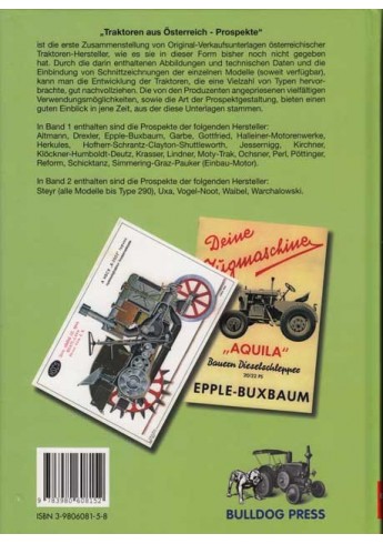 Traktoren aus Österreich Prospekte Band 1 Voorkant