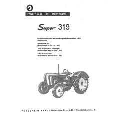 Ersatzteilliste Porsche-Diesel Super319, L318, onderdelenlijst