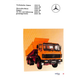 Mercedes-Benz Kipper-Prospekte  1950-1990