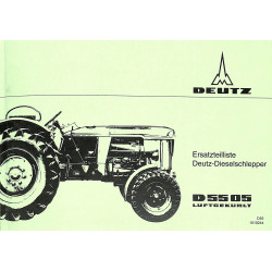 Ersatzteilliste Deutz-Dieselschlepper D5505, onderdelen lijst
