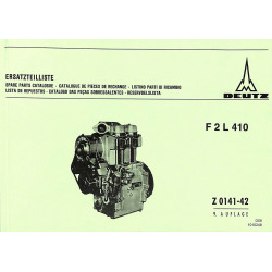 Ersatzteilliste Deutz F2L410 Z0141-42, onderdelen lijst