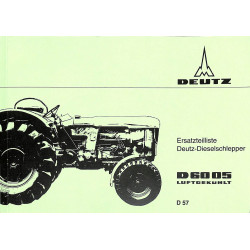 D57 - Ersatzteilliste Deutz-Dieselschlepper D6005