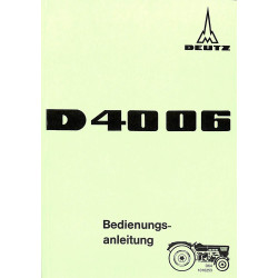 D64 - Bedienungsanleitung Deutz D4006