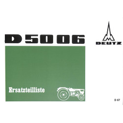 Ersatzteilliste Deutz D5006, onderdelenlijst