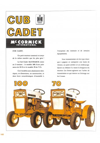 Tracteurs FARMALL CUB et derives 1947-1979 Voorkant