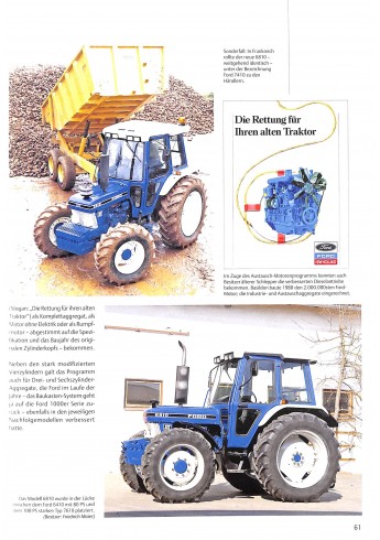 Ford Traktoren Serie 10 bis New Holland 1981-1995 Voorkant