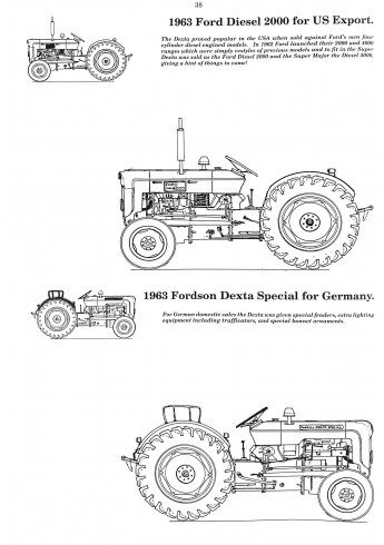 Fordson Dexta 957 E's 1957-1964 Voorkant