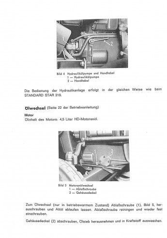 P09 - Bedienungsanleitung Porsche-Diesel Standard Star 219, 238, Super Export, 329 ( Super 339 )